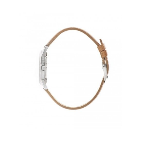 Montre LIP Himalaya fond blanc bracelet cuir marron