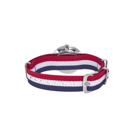 Montre LIP Dauphine 38 bracelet nylon tricolore