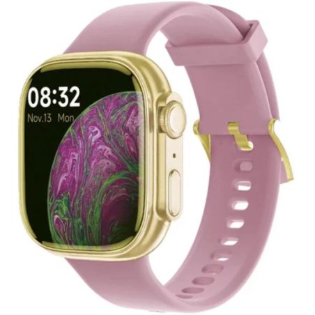 Montre connectée SMARTY 2.0 doré silicone rose