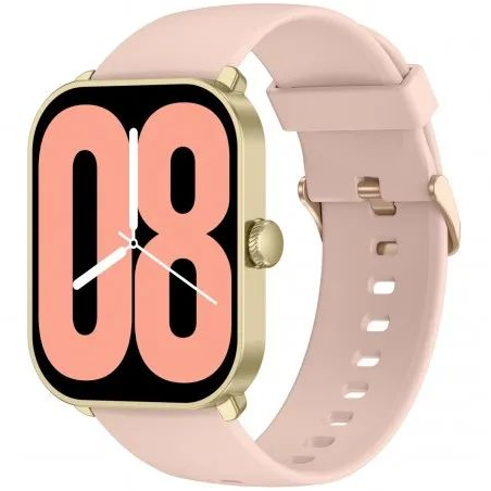 Montre connectée SMARTY 2.0 doré silicone rose