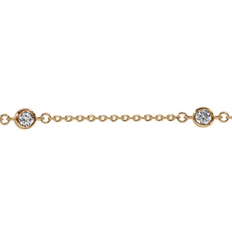 Bracelet plaqué or 3 oxydes Bracelet plaqué or 3 oxydes