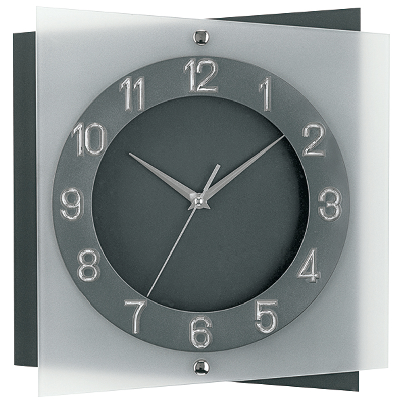 Pendule carré quartz 3 aiguilles