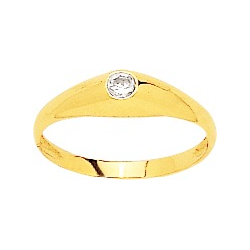Jonc anglais or jaune 18 carats oxyde