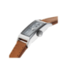Montre LIP Churchill T13 cadran rectangulaire acier bracelet cuir marron Montre LIP Churchill T13 cadran rectangulaire acier bracelet cuir marron