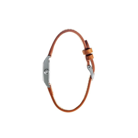 Montre LIP Churchill T13 cadran rectangulaire acier bracelet cuir marron Montre LIP Churchill T13 cadran rectangulaire acier bracelet cuir marron