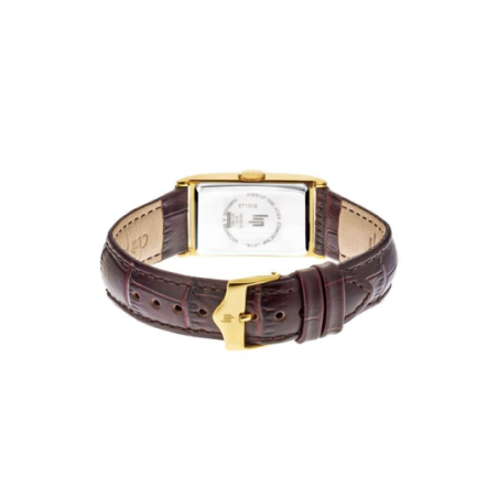 Montre LIP Churchill T18 boite doré bracelet cuir marron Montre LIP Churchill T18 boite doré bracelet cuir marron