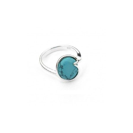 Bague argent avec turquoise reconstituée Bague argent avec turquoise reconstituée