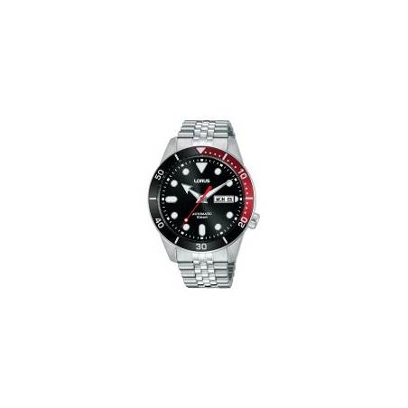 Montre homme LORUS automatique tout acier fond noir Montre homme LORUS automatique tout acier fond noir