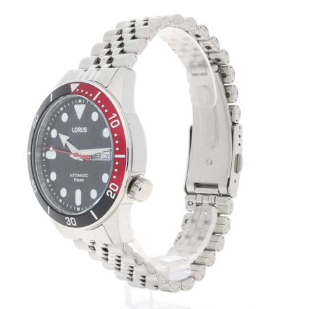 Montre homme LORUS automatique tout acier fond noir Montre homme LORUS automatique tout acier fond noir