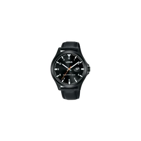 Montre LORUS homme noir bracelet cuir Montre LORUS homme noir bracelet cuir