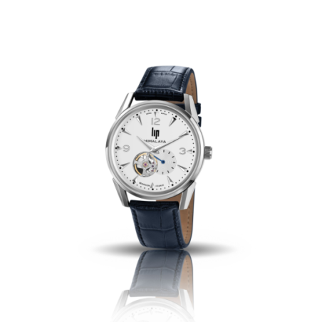 Montre LIP Himalaya automatique coeur battant bracelet cuir noir Montre LIP Himalaya automatique coeur battant bracelet cuir noir