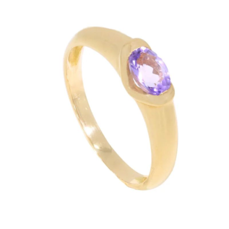 Bague or jaune 750/1000 Améthyste Bague or jaune 750/1000 Améthyste