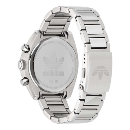 Montre homme ADIDAS tout acier chrono fond noir
