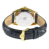 Montre LIP Himalaya cadran acier doré bracelet cuir noir Montre LIP Himalaya cadran acier doré bracelet cuir noir