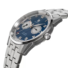 Montre LIP Himalaya bi-compax tout acier fond bleu