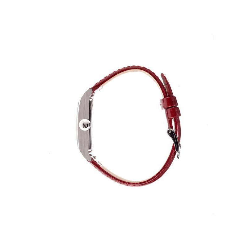 Montre dame LIP Churchill T18 acier bracelet cuir rouge