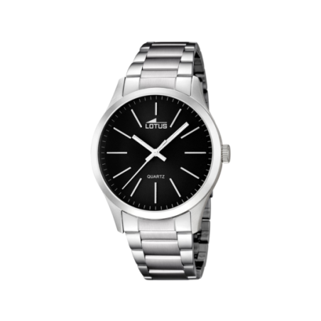 Montre homme LOTUS tout acier fond noir Montre homme LOTUS tout acier fond noir