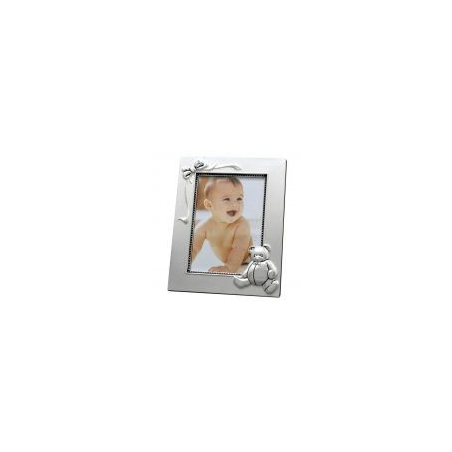 Cadre photo argenté ours