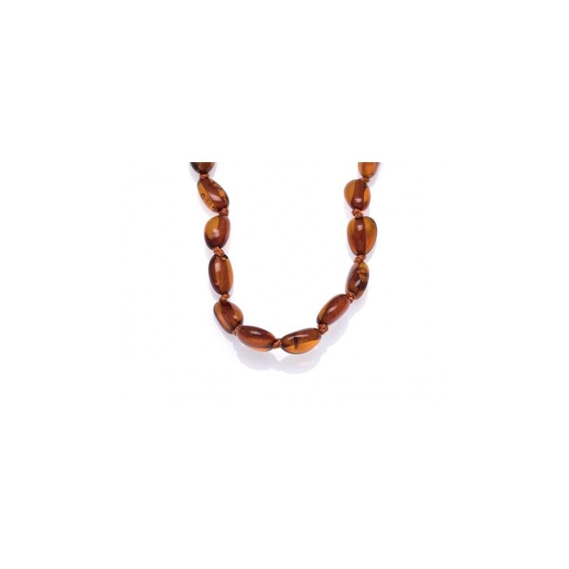 Collier bébé ambre miel cognac