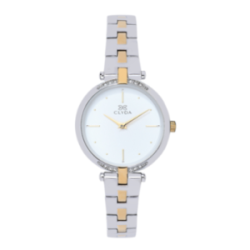 Montre CLYDA tout acier bicolore