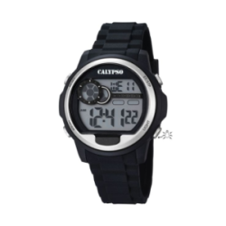 Montre enfant CALYPSO digitale noir bracelet silicone