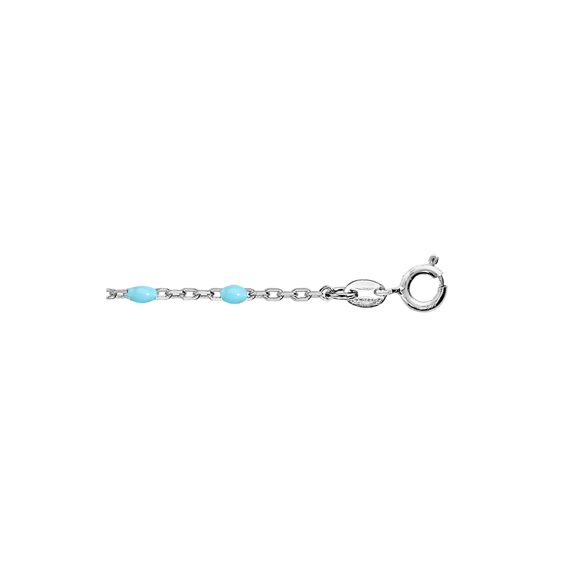 Bracelet argent olives résine turquoise