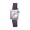 LIP MACH 2000 MINI SQUARE acier bracelet cuir violet
