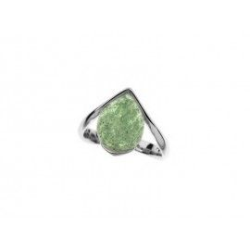 Bague argent aventurine verte