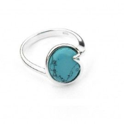 Bague argent avec turquoise reconstituée