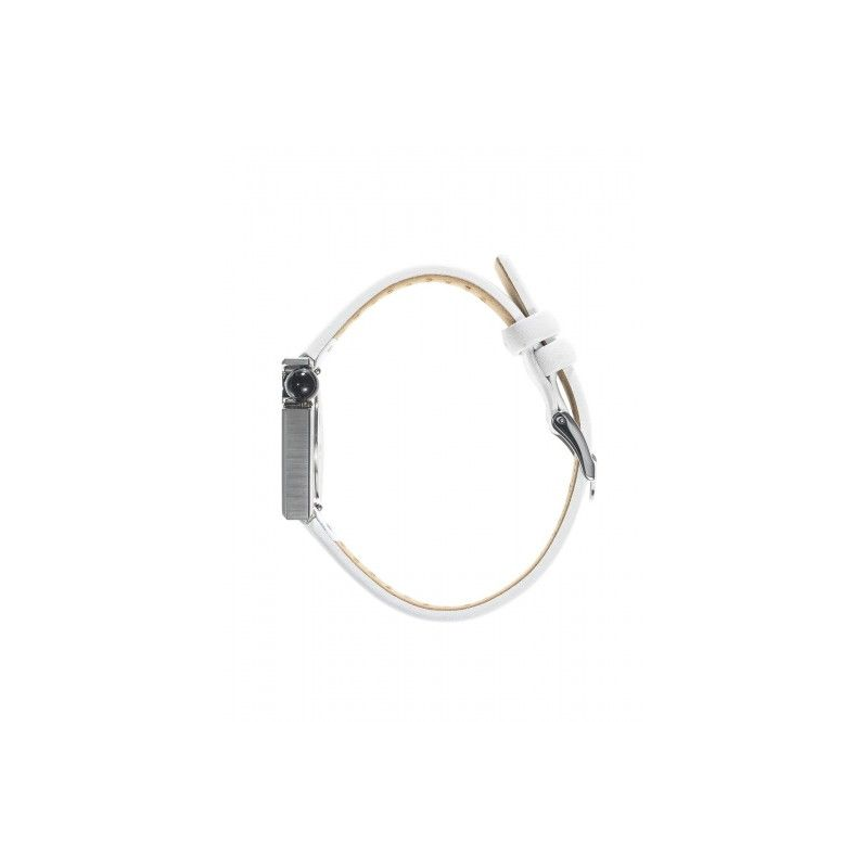 Montre LIP Mach 2000 Mini cadran acier bracelet cuir blanc