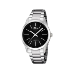 Montre homme LOTUS tout acier fond noir