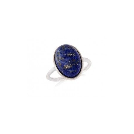 Bague argent lapis lazuli oval
