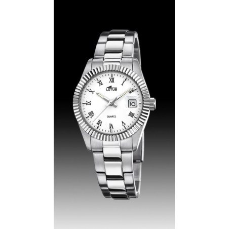 Montre LOTUS tout acier cadran chiffre romain