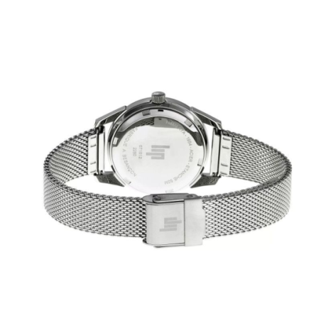 Montre LIP Himalaya tout acier fond noir bracelet milanais