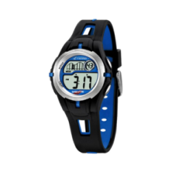 Montre enfant CALYPSO digitale bracelet silicone bleu et noir