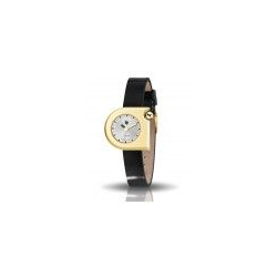 Montre LIP Mach 2000 Mini cadran acier doré bracelet cuir noir