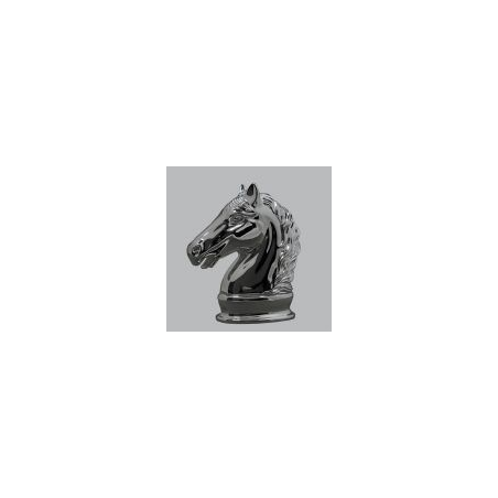 Tirelire argentée cheval