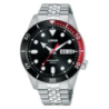 Montre homme LORUS automatique tout acier fond noir