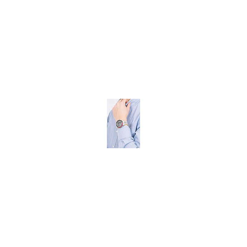 Montre homme LORUS automatique tout acier fond noir
