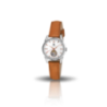 Montre LIP Himalaya fond blanc coeur battant bracelet cuir marron