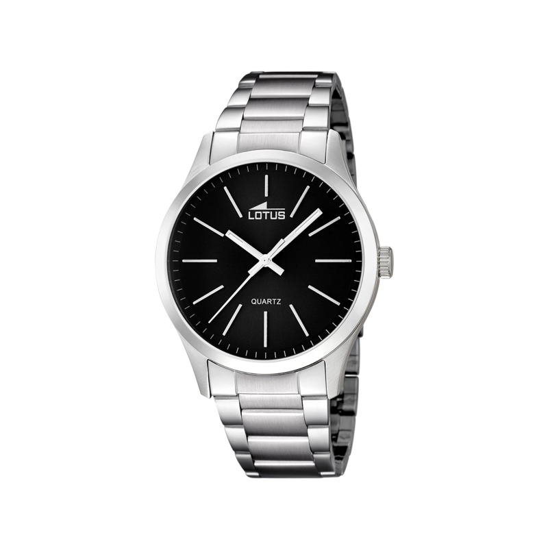 Montre homme LOTUS tout acier fond noir